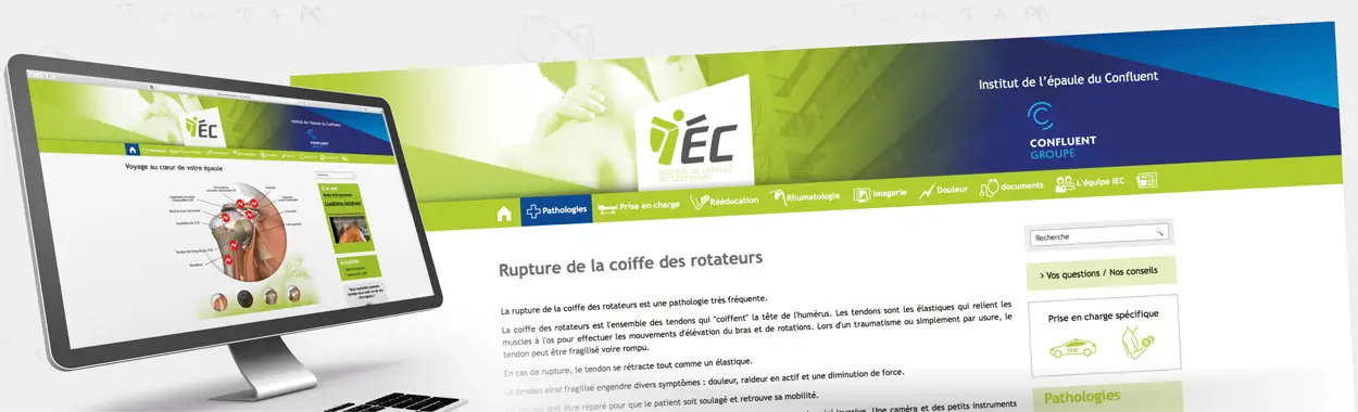 Site internet web design IEC le Confluent