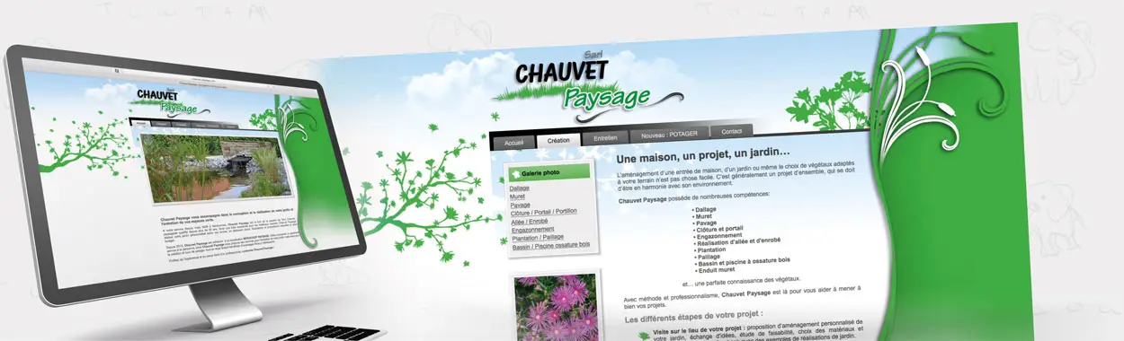 Site internet Chauvet Paysage