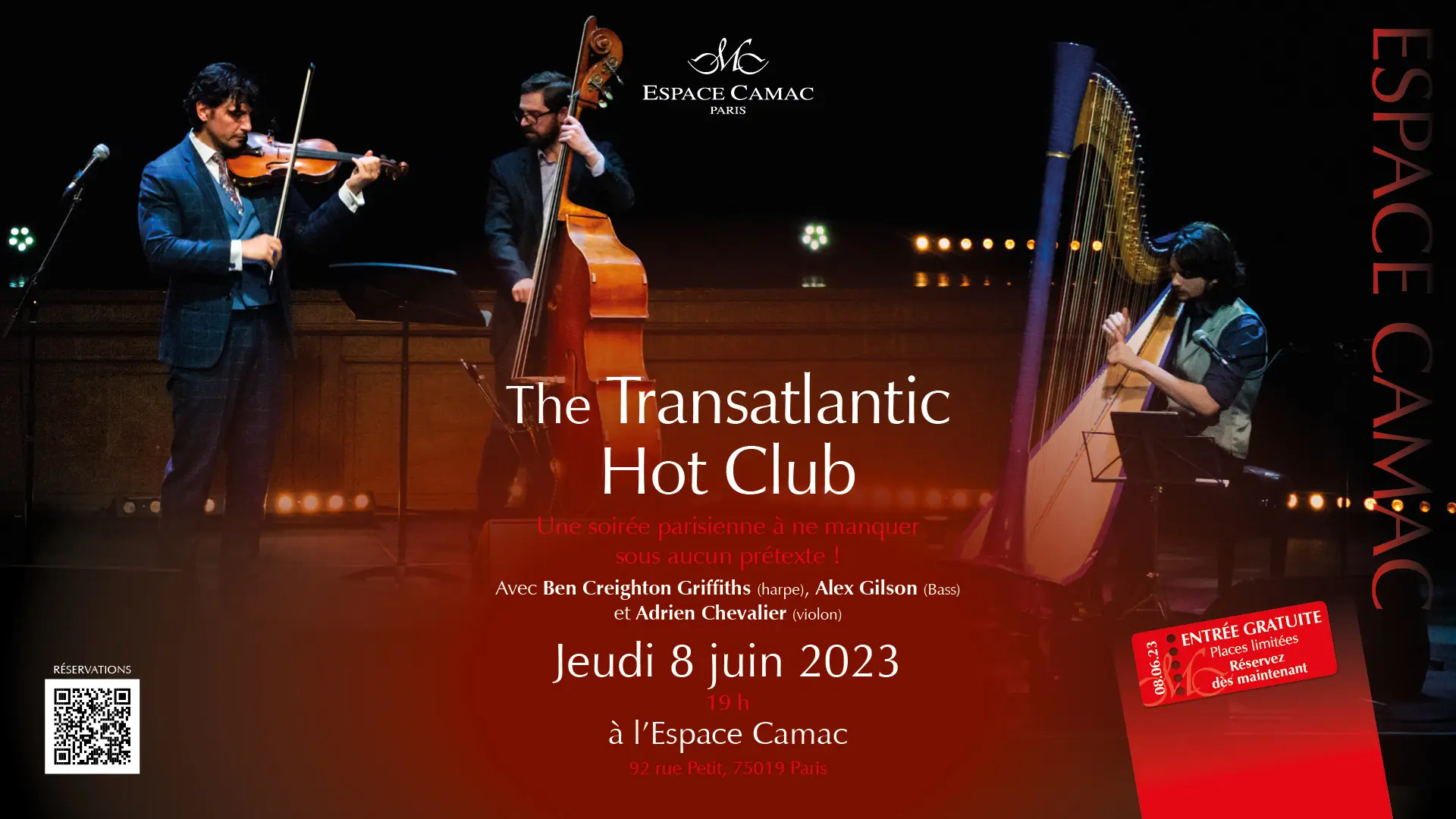 Maq2-Bannière Concert à l'Espace Camac 1920x1080 Transatlantic Hot Club