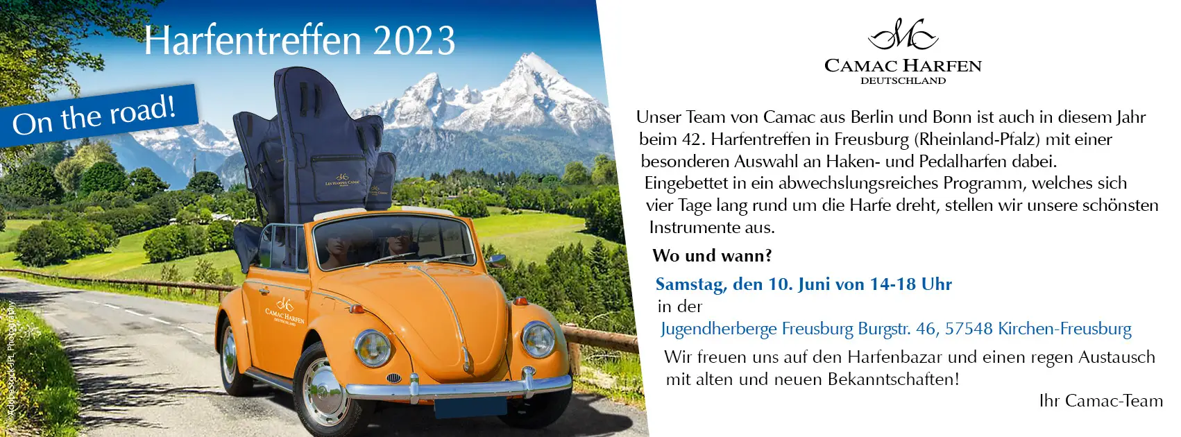 Maq2-Bannière FB - VW On the Road annonce VDH-Ausstellung & Harfentreffen 2023 DE2