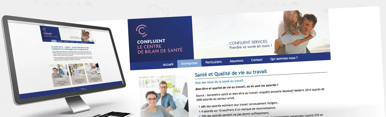 Home Site web Le Centre de Bilan de Santé Le Confluent